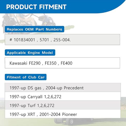 Aluminum Driven Clutch with Belt for Club Car DS & Precedent 1997-2015 with 4-Cycle Gas Kawasaki Engine, 101834001 5701 in Saudi Arabia