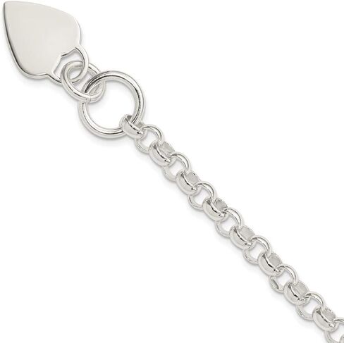 قرص قلب من الفضة الاسترليني Diamond2Deal قابل للنقش على قلادة تبديل فاخرة هدية مجوهرات راقية للنساء in Saudi Arabia