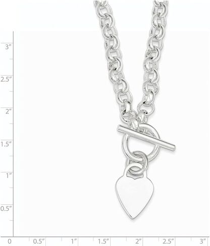 قرص قلب من الفضة الاسترليني Diamond2Deal قابل للنقش على قلادة تبديل فاخرة هدية مجوهرات راقية للنساء in Saudi Arabia