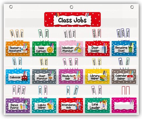 مخطط جيب Mewise Class Jobs للفصل الدراسي، مخطط جيب لإدارة الفصل الدراسي المساعد للمعلم... in Saudi Arabia