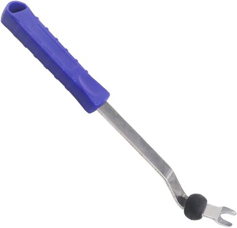 Auto Trim Removal Tool Pry Car Remover Tools Door Panel Removal Tool Car Clips Fasteners Push Rivets Pins Nail Puller Radio Dashboard Interior Trim Tool with Rubber Ring (Blue & Sliver) in Kuwait