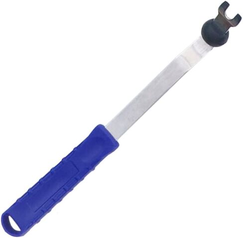 Auto Trim Removal Tool Pry Car Remover Tools Door Panel Removal Tool Car Clips Fasteners Push Rivets Pins Nail Puller Radio Dashboard Interior Trim Tool with Rubber Ring (Blue & Sliver) in Kuwait