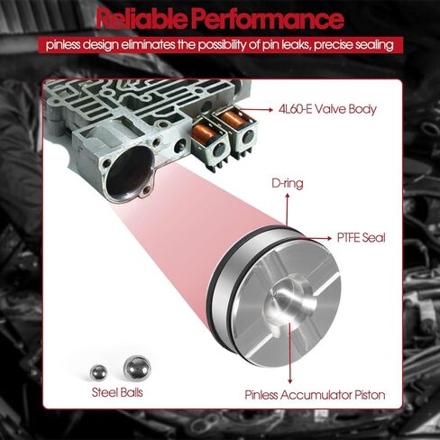 4L60 4L60E، 4L65E، 4L70E طقم مكبس تراكم بدون دبوس مع أختام لـ Sonnax، 1-2 و3-4، استبدل 77987-01K in Kuwait