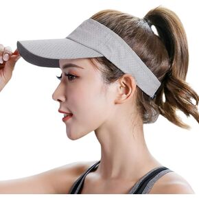 Sun Sports Visor Hats One Size Adjustable Cap for Women Men Sun Visor Hat Quick Dry Hat Golf Tennis Cycling Running Beach Cap