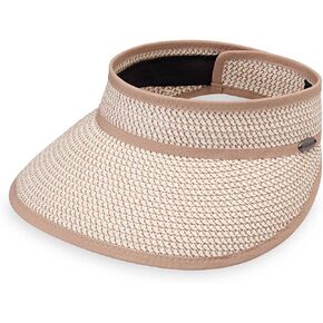 Wallaroo Hat Company Women’s Charlie Sun Visor – Wide Brim, Packable Design and Adjustable Sizing for Medium Crown Sizes