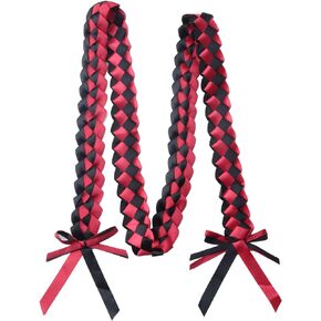 Graduation Ribbon Lei Soft Necklace Class of 2023 Graduation Necklace Braided Parties Accessories for Women Men High School College Students Grad Parties Decoration