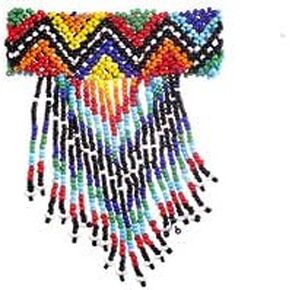 Bohemian Handmade Statement Necklace | Beads Shawl Zulu Necklace & Boho | Tribal Necklaces for Women | Wedding Fine Jewelry Ethnic Style Hand-Woven Exaggerated Personality Necklace…