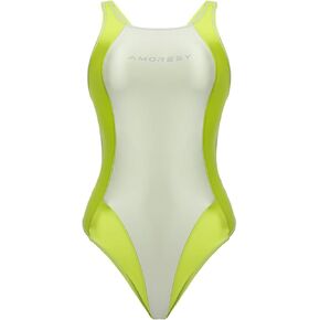 ملابس السباحة التنافسية من سلسلة أفروديت ذات اللون اللامع والمثيرة بدون ظهر من الألياف اللدنة (091) in Kuwait