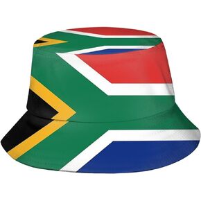 South Africa Flag South African Bucket Hat Packable Sun Protection Wide Brim Hats Outdoor Summer Fisherman Hats for Men Women