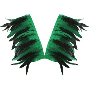 Women's Body Harness Feathers Bra Plus Size Fashion Cupless Hollow Bras Punk Gothic Carnival Halloween Dance Costume
