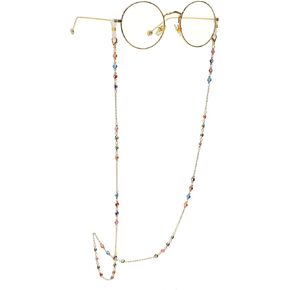 Evil Eye Beads Mask Chain Sunglasses Holder Lanyard Strap Leash glass Necklace