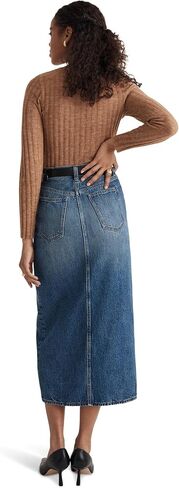 Madewell Denim Mid-Rise Maxi Skirt in Pratt Wash in Saudi Arabia