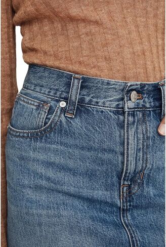 Madewell Denim Mid-Rise Maxi Skirt in Pratt Wash in Saudi Arabia