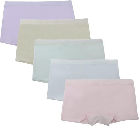 Womens Organic Cotton Boyshort Panties Underwear Teen Girls Sporty Boxer Briefs with Elastic Waistband in Saudi Arabia