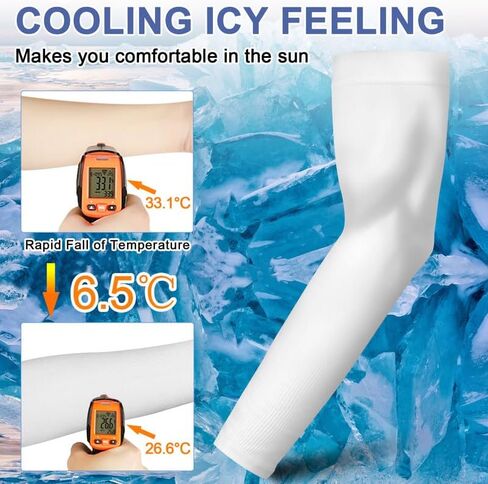 beister UV Protection Cooling Arm Sleeves, Women Men Summer Outdoor Sunblock Arm Cover in Saudi Arabia