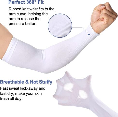 beister UV Protection Cooling Arm Sleeves, Women Men Summer Outdoor Sunblock Arm Cover in Saudi Arabia