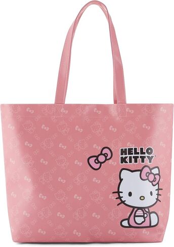 SANRIO Hello Kitty Leather Tote bag - Girls, Boys, Teens, Adults - Minnie Mouse Faux PU Leather Tote Handbag in Saudi Arabia
