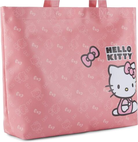 SANRIO Hello Kitty Leather Tote bag - Girls, Boys, Teens, Adults - Minnie Mouse Faux PU Leather Tote Handbag in Saudi Arabia