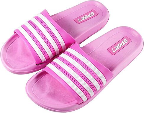 Mens Womens Lightweight Slide Sandals-Slip on Slides Sandal Shoes for Indoor or Outdoor-Unisex Flexible House Slipper Sport Slides in Saudi Arabia