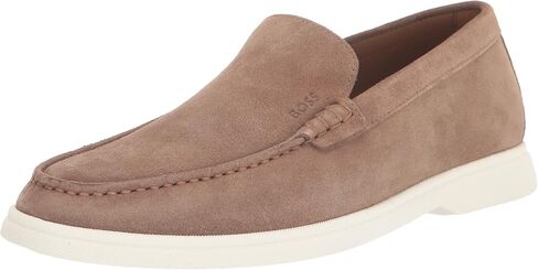 BOSS Men's Suede Loafers with Contrast Rubber Sole in Saudi Arabia