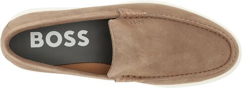 BOSS Men's Suede Loafers with Contrast Rubber Sole in Saudi Arabia
