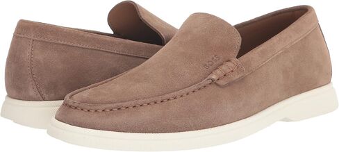 BOSS Men's Suede Loafers with Contrast Rubber Sole in Saudi Arabia