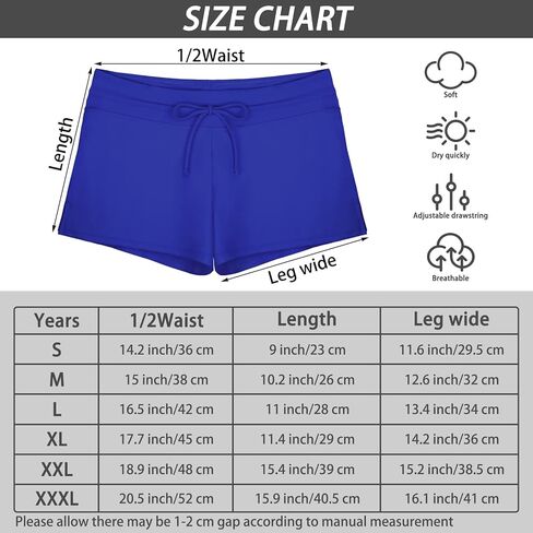 URATOT 2 Packs Womens Boardshorts Swimsuit Waistband Swim Shorts Summer Swimwear Beach Trunks in Saudi Arabia