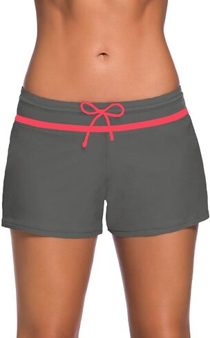 Women Beach Board Shorts Boy Short Pants Plus Size Tankini Bottom Swimwear Short in Saudi Arabia