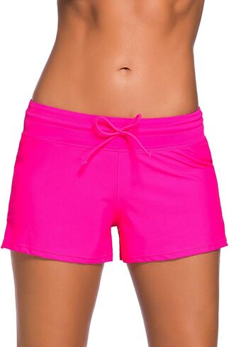 Women Beach Board Shorts Boy Short Pants Plus Size Tankini Bottom Swimwear Short in Saudi Arabia