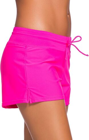 Women Beach Board Shorts Boy Short Pants Plus Size Tankini Bottom Swimwear Short in Saudi Arabia