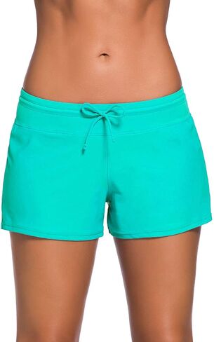 Women Beach Board Shorts Boy Short Pants Plus Size Tankini Bottom Swimwear Short in Saudi Arabia