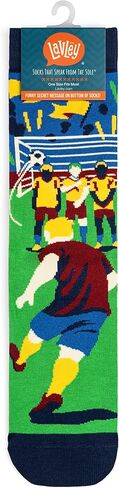 Lavley Funny Socks For Men - Novelty Gifts For Sports Fans, Golfing, Pickleball, Weight Lifting, Racing and More (US, Alpha, One Size, Regular, Regular, Do Not Disturb, Soccer is On) in Kuwait