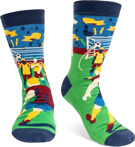 Lavley Funny Socks For Men - Novelty Gifts For Sports Fans, Golfing, Pickleball, Weight Lifting, Racing and More (US, Alpha, One Size, Regular, Regular, Do Not Disturb, Soccer is On) in Kuwait