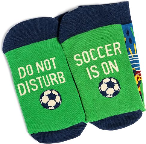 Lavley Funny Socks For Men - Novelty Gifts For Sports Fans, Golfing, Pickleball, Weight Lifting, Racing and More (US, Alpha, One Size, Regular, Regular, Do Not Disturb, Soccer is On) in Kuwait