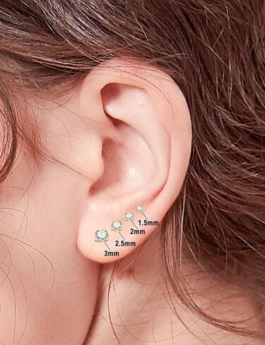 FANSING Surgical Steel Threadless Push Pin Labret Studs in Saudi Arabia