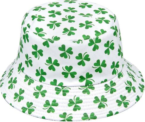 YAMEIZE St. Patrick's Day Bucket Hat - Travel Beach Sun Hat Double-Side-Wear Reversible Unisex Fisherman Hat Party Costume in Saudi Arabia