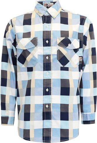 VATRENUS FR Shirts for Men Print Plaid 6.5oz Flame Resistant 100% Cotton Men's Pre-Washed Fire Retardant Work Shirt in Saudi Arabia
