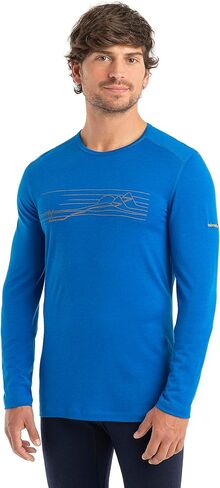 حذاء Icebreaker Merino للرجال 200 Oasis Ls Crewe Ski Stripes in Kuwait