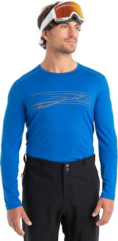 حذاء Icebreaker Merino للرجال 200 Oasis Ls Crewe Ski Stripes in Kuwait