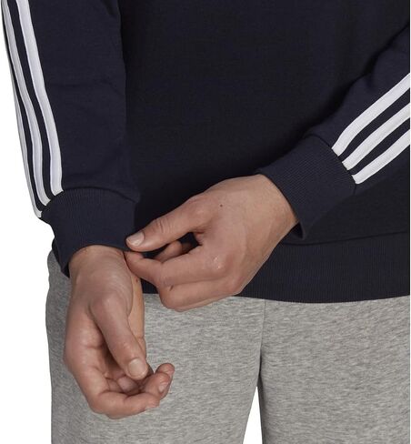 adidas Men's Essentials Fleece 3-Stripes Sweatshirt in Saudi Arabia