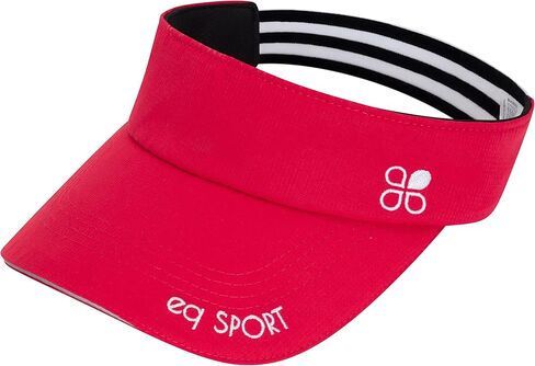 أقنعة EQ SPORT خفيفة الوزن للنساء والرجال، قبعة واقية من الشمس للجري والجولف والتنس والركض والشاطئ والمشي لمسافات طويلة أقنعة رياضية (1 أسود، 1 أحمر) in Kuwait