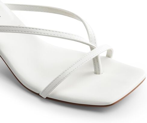 DREAM PAIRS Women's Dressy Thong Kitten Heel Sandals | Strappy Square Open Toe Heels with Adjustable Ankle Strap, Comfort Heeled Sandals for Wedding Guest, Party, Prom Occasions in Saudi Arabia