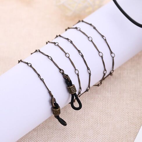 Sosoport Vintage Bronze Glasses Chain Eyeglass Necklace Cord Strap Sunglass Holder Lanyard in Kuwait