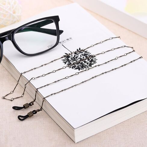Sosoport Vintage Bronze Glasses Chain Eyeglass Necklace Cord Strap Sunglass Holder Lanyard in Kuwait