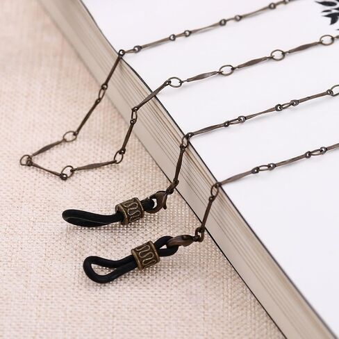 Sosoport Vintage Bronze Glasses Chain Eyeglass Necklace Cord Strap Sunglass Holder Lanyard in Kuwait