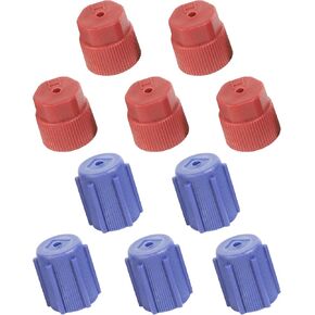AC Caps,Car Accessories AC Low Pressure Port Cap,AC Caps for Cars,Air Conditioning Service Ac System Charging Port Caps,Suitable for Car Air-conditioning Replacement and Maintenance