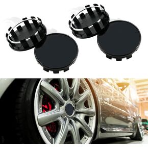 2.13 Inch (54mm) Car Wheel Center Caps - Snap-in Universal Plastic Hub Covers for Rim Protection and Style Enhancement - Universal Rim Hub Caps Accessories - Ideal Car Accessories (Pack of 4)