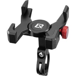 ROCKBROS Bike Phone Holder, Aluminum Bike Phone Mount Holder,Handlebar Mounted Cell Phone Holder for 4.7-7.1 Inch Phones Handlebar Mount
