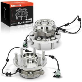 A-Premium 2 x Front Wheel Bearing and Hub Assembly with ABS & 6-Lug Compatible with Nissan Frontier 2005-2019, Pathfinder 2005-2012, Xterra 2005-2015 & Suzuki Equator 2009-2012, 4WD
