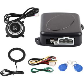 12V Car Alarm Security System, Universal Car Alarm System Engine Push Button Start Stop Lock Anti Theft Protection